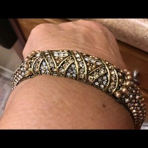 Heidi Daus, Cuff, Hinged Gemstone Bracelet!⚡️⚡️⚡️